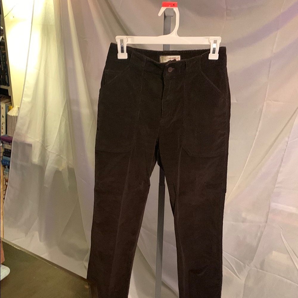 Caribbean Joe Corduroy Brown Pants